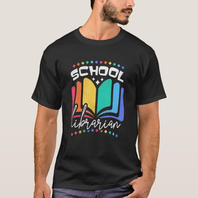 T-shirt Bibliothécaire scolaire (Devant)