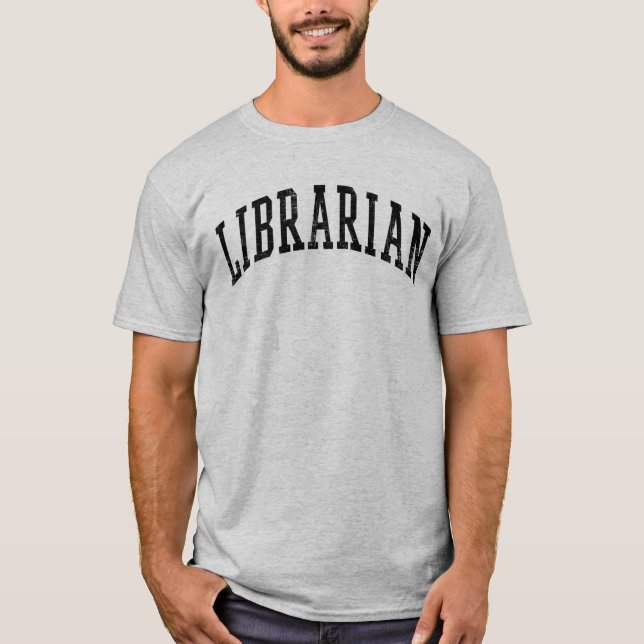T-shirt Bibliothécaire vintage (Devant)