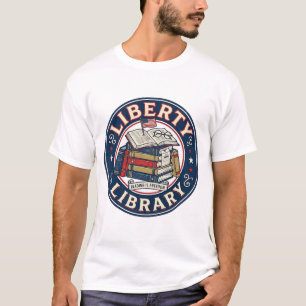 T-shirt Bibliothèque de la Liberté Patriotique Patriotique