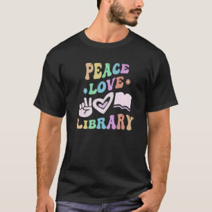 T-shirt BIBLIOTHÈQUE DE L'AMOUR DE LA PAIX Bibliothèque ré