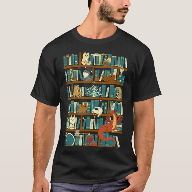T-shirt Bibliothèque De L'Anneau (Devant)