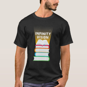 T-shirt Bibliothèque de livres Infinity Vision Lecture du