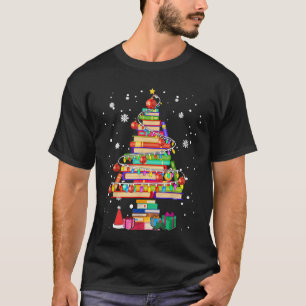 T-shirt Bibliothèque de Noël Joyeux Petit Livre d'or Libra