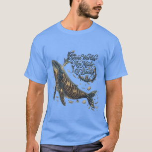 T-shirt Bibliothèque Magique Illustration de Baleine Art d