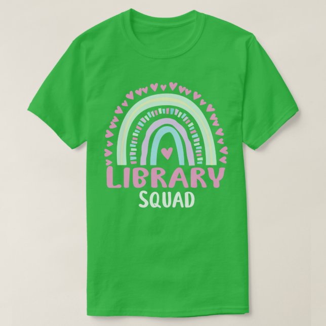 T-shirt Bibliothèque Partie de l'équipe de jumelage des fe (Design devant)