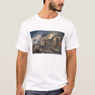 T-shirt Bibliothèque publique et temple des vents, plat d