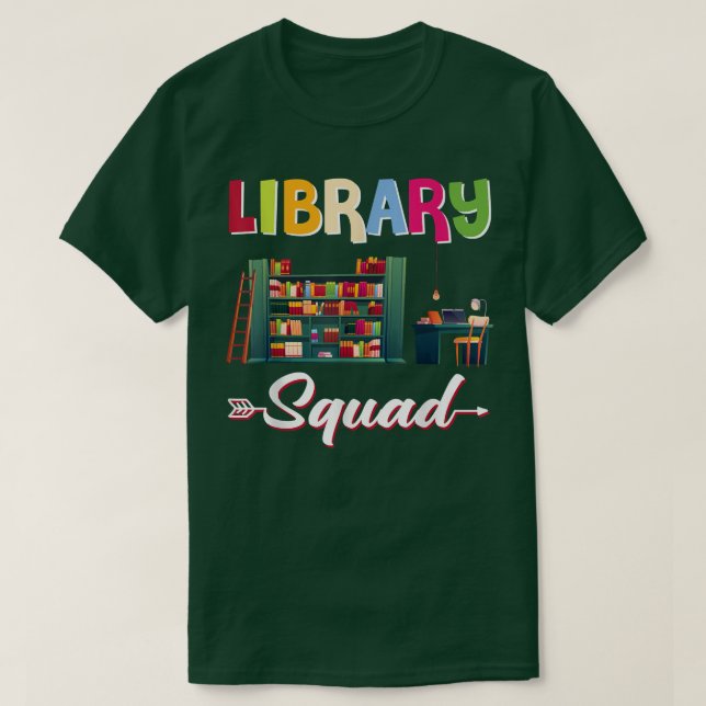 T-shirt Bibliothèque Squad Bookworm Lecture Livre Lover Li (Design devant)