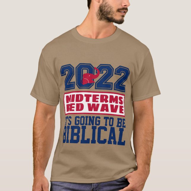 T-SHIRT BIBLIQUE DE LA VAGUE ROUGE 2022 (Devant)