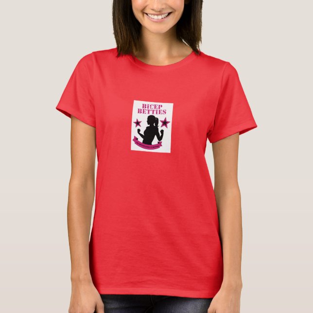 T-shirt Bicep Betties Burnout T - En-tête du banc (Devant)