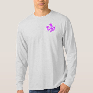 T-shirt Bicep Curl Minimalist Gym - Purple Fitness Design