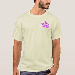 T-shirt Bicep Curl Minimalist Gym - Purple Fitness Design