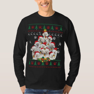 T-shirt Bichon Frise Amoureux des chiens de Noël Cadeau la