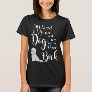 T-shirt Bichon Frise Chemise Amoureux des chiens du livre 