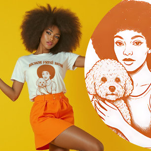 T-shirt Bichon Frise Chien Maman Social Club Femmes