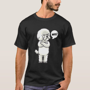 T-shirt Bichon Frise Chien têtu