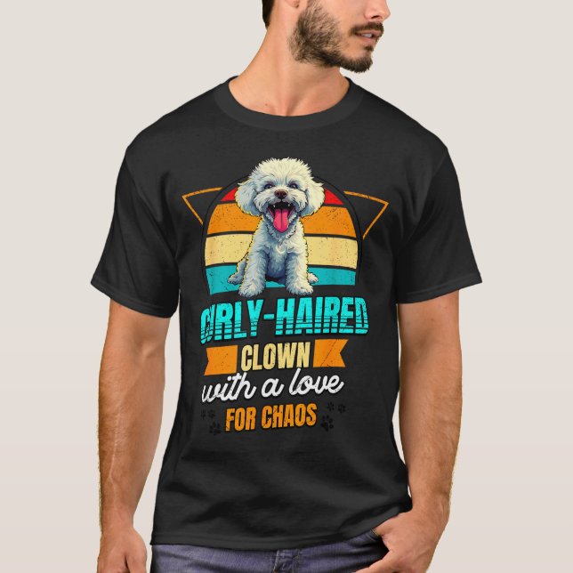 T-shirt Bichon Frise Lover Funny Bichon Frise Retro  (Devant)