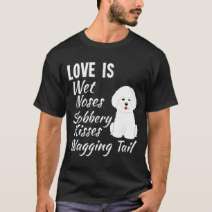 T-shirt Bichon Frise Petit Chien Blanc Maltipois Maltais
