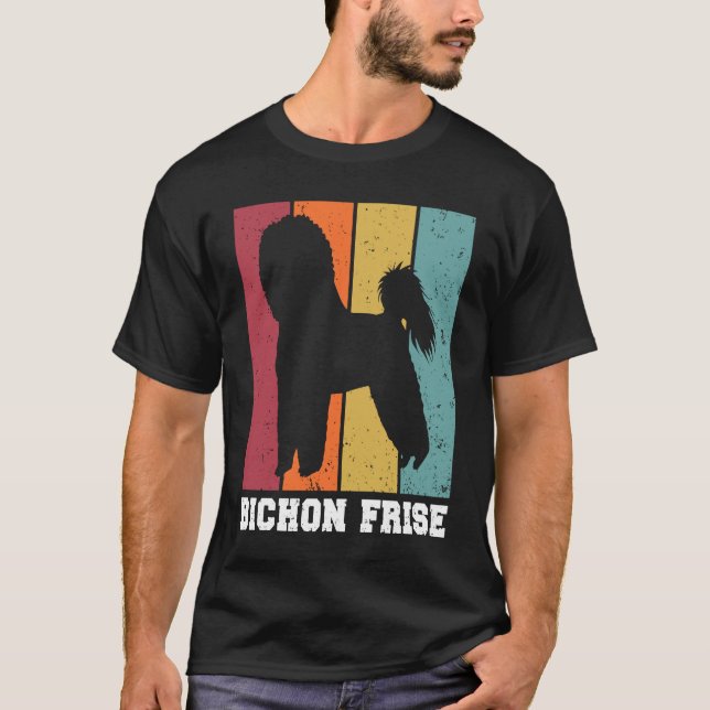 T-shirt Bichon Frise Vintage  2 (Devant)