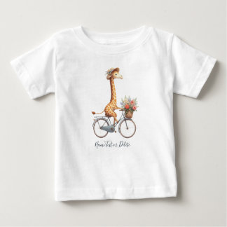 T-Shirt Bicycle Giraffe à Vélo