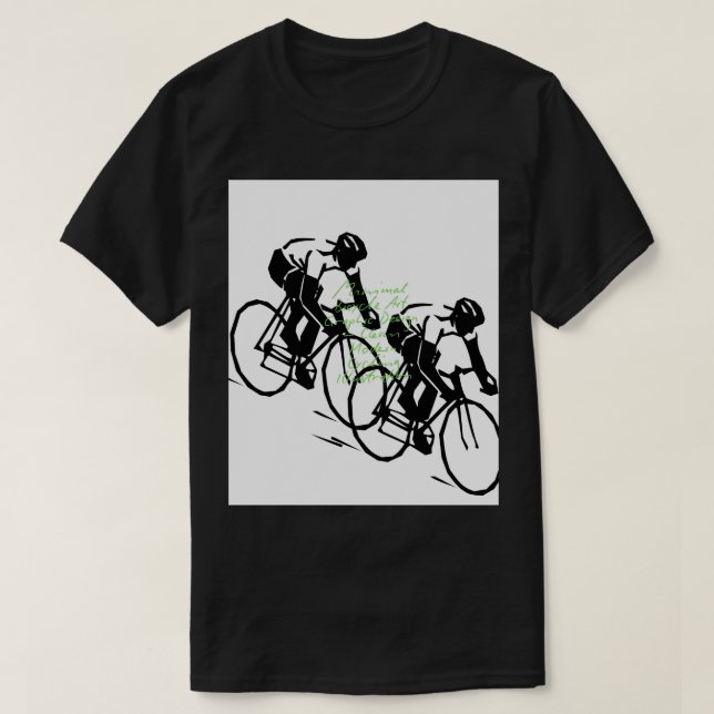 T-shirt Bicycle Riding Race Art (Design devant)