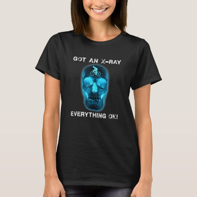 T-shirt Bicycle Road Bike - J'Ai Un X-Ray-Bicycliste (Devant)