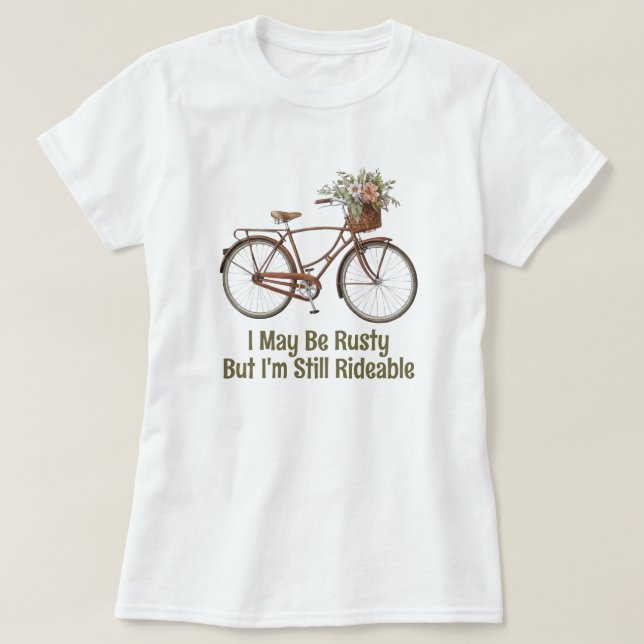 T-shirt Bicycle Vintage amusant (Design devant)
