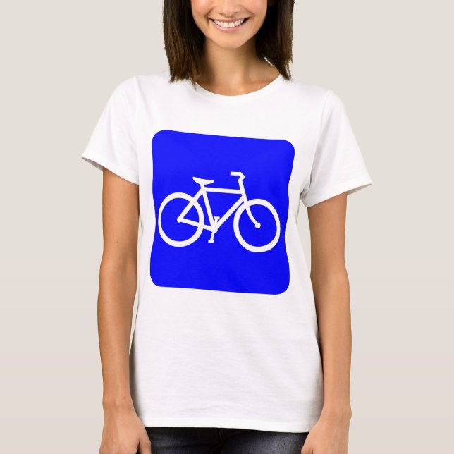 T-shirt Bicyclette - Bleu (Devant)