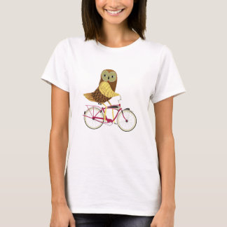 T-shirt Bicyclette de hibou