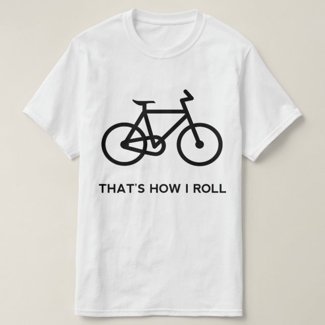 T-shirt Bicyclette drôle (Design devant)