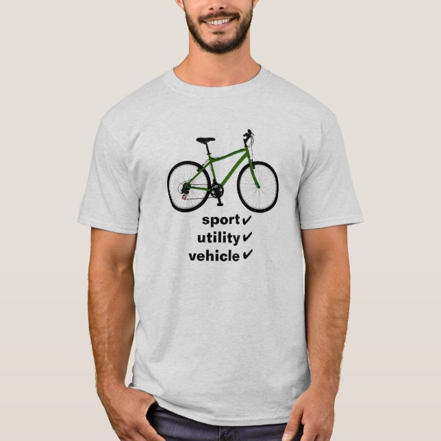 T-shirt bicyclette : véhicule utilitaire de sport (Devant)