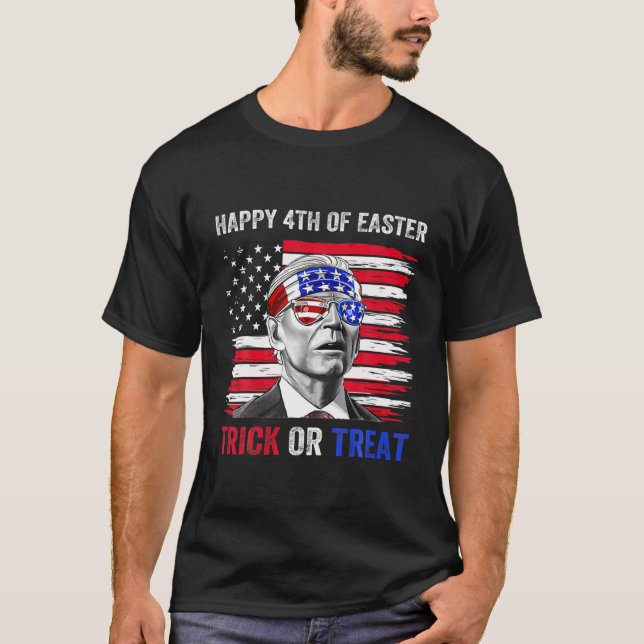 T-shirt Biden Drôle A Confondu Joyeux Joyeux 4E D'Entre Vo (Devant)