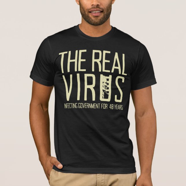 T-shirt Biden est le vrai virus Anti-Biden (Devant)