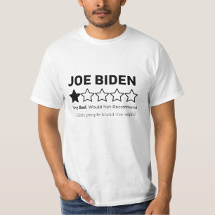 T-shirt Biden Harris 1 Star Rating Review