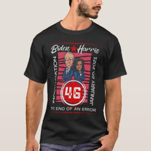 T-shirt Biden Inauguration Fin D'Une Erreur Cartoon