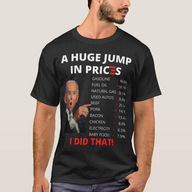 T-shirt Biden Inflation - Joe Biden Crise Américaine Je L' (Devant)