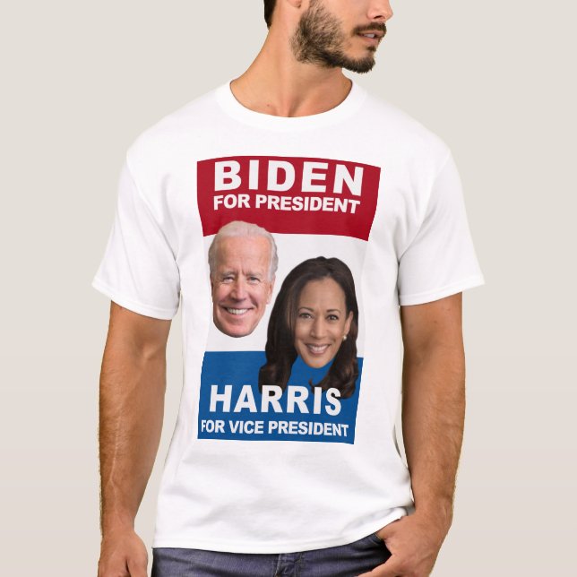 T-shirt BIDEN Président, HARRIS Vice-Président (Devant)