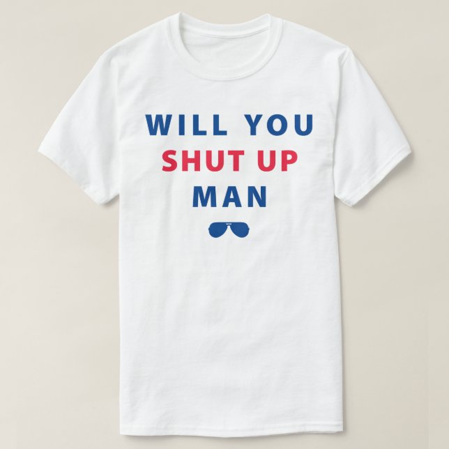 T-shirt Biden Voulez-Vous Fermer Homme (Design devant)