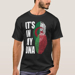 T-shirt Biélorusse Et Algérienne Mélangent L'ADN Patrimoin