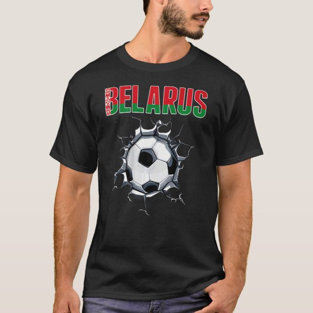 T-shirt Biélorussie Fans De Football - Football Biélorusse (Devant)