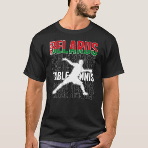 T-shirt Biélorussie Ping Pong Biélorusse Table Tennis Supp