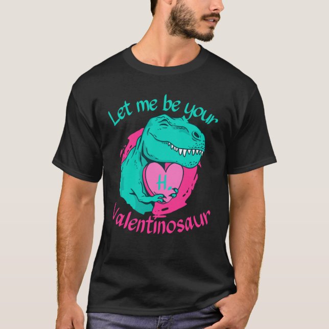 T-shirt Bien-aimé H Initial Laissez-moi par vos Valentines (Devant)