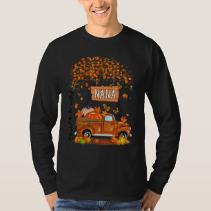 T-shirt Bienheureuse d'être appelée Nana Pumpkin Truck Tha