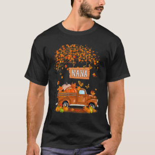 T-shirt Bienheureuse d'être appelée Nana Pumpkin Truck Tha