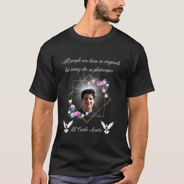 T-shirt Bienheureux Carlo Acutis Citation Catholique Noël  (Devant)