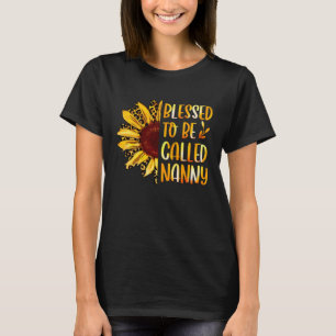 T-shirt Bienheureux d'être appelé nounou Mère au tournesol