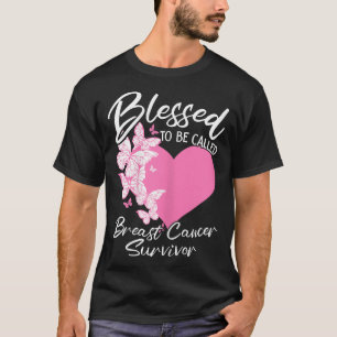 T-shirt Bienheureux d'être appelé survivant du cancer du s