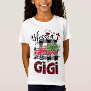 T-Shirt Bienheureux Gigi Noël rouge