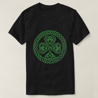 T-shirt Bienheureux noeud celtique 4 feuille Clover St. Pa