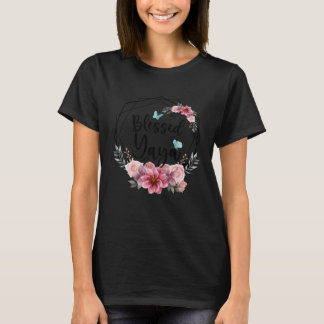T-shirt Bienheureux Yaya avec Fête des Mères Florales 2023