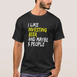 T-shirt Biens immobiliers bière flux de trésorerie J'aime